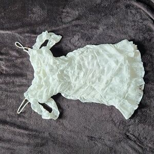 White lace off the shoulder dress S